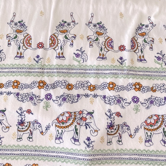 Soma Small Slip Dress Chemise Elephant Print Lace Back - Picture 13 of 14